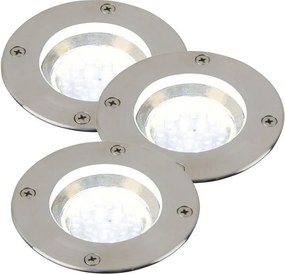NORDLUX 96439934 TILOS Kültéri Talajba Építhető Lámpa Rozsdamentes acél GU10 IP67