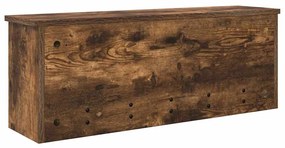 Fali Kabáthorog polcokkal Füstölt tölgy 80 x 20 x 30 cm Faanyag