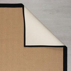 Natúr színű juta futószőnyeg 60x800 cm Kira – Flair Rugs