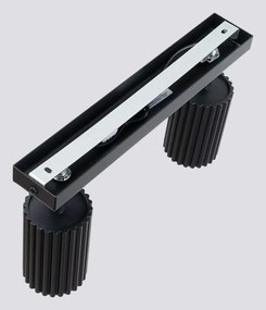 Fekete spotlámpa 6,5x30 cm Gleam – Sollux