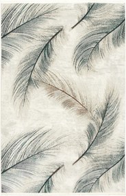 80x150 cm Szőnyeg Palack Toll Zöld Rojtos