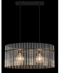 Globo 15698H3 - Csillár zsinóron GORLEY 2xE27/60W/230V fekete