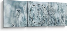 Kép - Téli varázslat (órával) (90x30 cm)