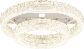 Globo 67387-60D - Dimmelhető LED mennyezeti lámpa LAUREL LED/60W/230V átlátszó üveg+távirányítóval