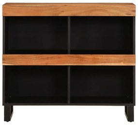 tömör akácfa tálalószekrény 85 x 33 x 75 cm