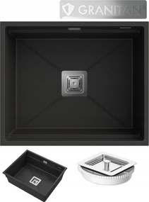 Gránit Mosogató Függesztett Konyhai Szifon Epir 60