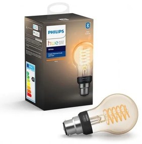 LED lámpa , égő , körte , Philips Hue , E27 , 7W , izzószálas hatás , filament, meleg fehér , dimmelhető , Bluetooth