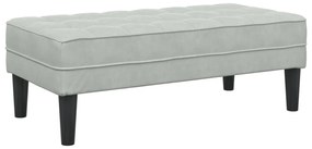 Pad Világosszürke 113 cm Velúr