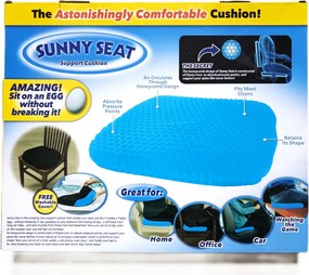 Sunny Seat Egg Sitter Továbbfejlesztett Zselés Ülőpárna Vastagabb Egészségi Párna Otthonra Autóba Irodába Ajándék Mosható Huzattal