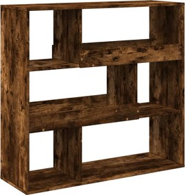 vidaXL füstös tölgy színű térelválasztó könyvszekrény 100x33x94,5 cm