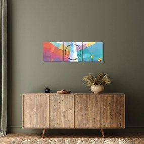 Kép - Virágok őrzője (órával) (90x30 cm)