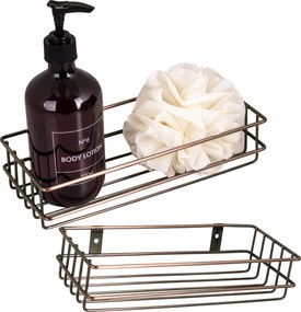 Fürdőszobai polc Réz Zuhany alá Akasztható Fali Kosár Awd Interior