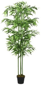 vidaXL zöld mű bambuszfa 240 levéllel 80 cm