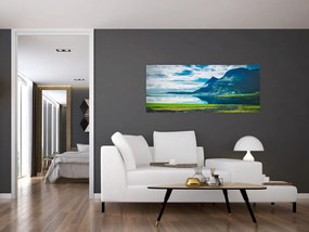 Egy tó hegyekkel képe (120x50 cm)