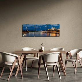 Pozsony képe várral (órával) (90x30 cm)