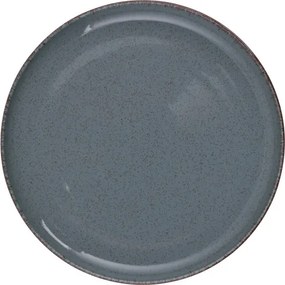 Tányérkészlet porcelán, kék, 24 darabos