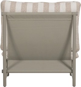 Bézs fém-párnázott kerti fotel Elvo – WOOOD