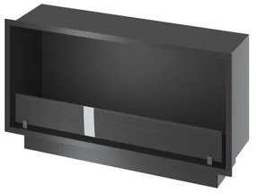 InFire - Beépített BIO kandalló 49,4x104,4 cm 6kW fekete