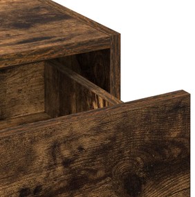 Fali sminkasztal Füstölt tölgy 100x40x70 cm