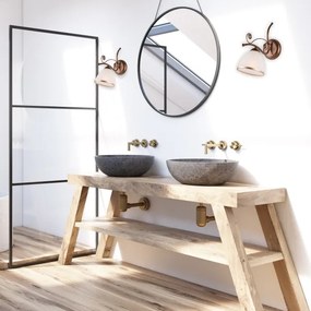 Fali lámpa RETRO II 1xE27/60W/230V bronz patina