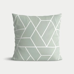 Goldea pamut párnahuzat - mozaik minta, zsálya alapon 45 x 45 cm