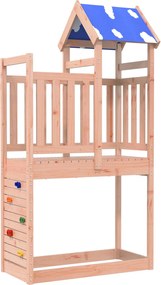 vidaXL Játék Torny Barna 110.5 x 52.5 x 215 cm Szilárd Douglas Fa