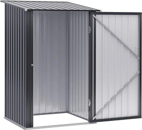 Outsunny kerti fészer, szerszámoskamra 100 x 103 x 160 cm acél, sötétszürke