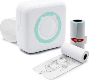 Hordozható akkumulátoros mini printer, intelligens nyomtató hőpapírral, bluetooth kapcsolattal TT-2004