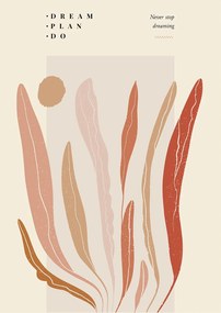 Boho Botanic Modern Poszter A1 59,4x84cm #W18