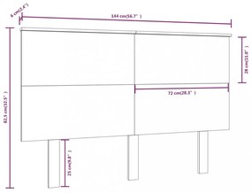 tömör fenyőfa ágy fejtámla 144x6x82,5 cm