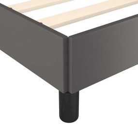 ágykeret matrac nélkül szürke 120x190 cm műbőr