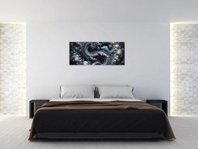 Kép – Sárkány a füstben (120x50 cm)