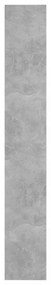 betonszürke könyvszekrény/térelválasztó 60 x 30 x 198 cm
