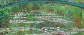 Kép - Claude Monet, The Japanese Footbridge, reprodukciók (120x50 cm)