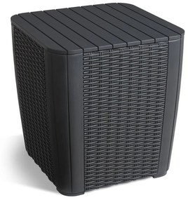 Műrattan kerti tárolóasztal 39x39 cm Luzon – Keter