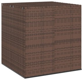 vidaXL barna polyrattan kerti párnatartó doboz 100 x 97,5 x 104 cm