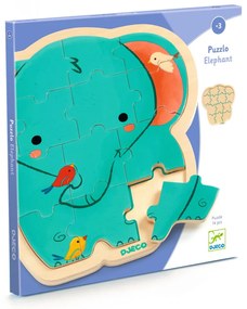 Fa puzzle - Elefánt, 14 db-os - Puzzlo Elephant