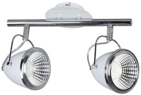 Aldabra Oliver mennyezeti lámpa GU10-es foglalat, 2 LED izzó, 5,5W fehér-króm