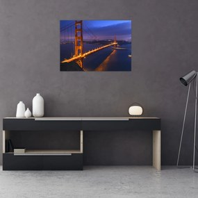 Üveg kép - Golden Gate híd (70x50 cm)