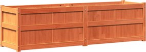 vidaXL viaszbarna tömör fenyőfa kerti virágláda 180 x 50 x 50 cm