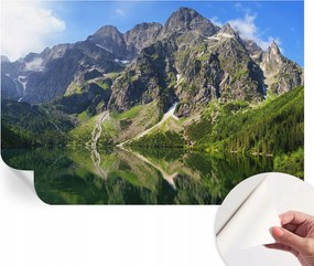 Mosható öntapadós fotótapéta étkezőbe Festői hegyek 104x70 cm