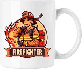 Tűzoltó bögre Mentő 4 Fehér 330ml