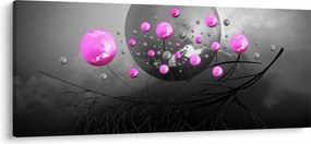 Rózsaszín gömbök képe (120x50 cm)