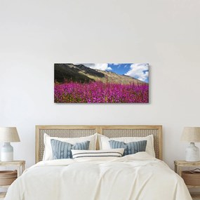Hegyi rét tája (120x50 cm)
