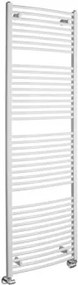 AQUALINE ORBIT Fürdőszobai radiátor, íves, 600x1850mm, 1148W, fehér (ILO86T)