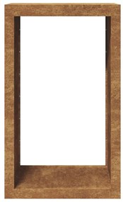 tűzifaállvány 60x40x100 cm időjárásálló acélból