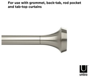 Acél bővíthető függönykarnis 91 - 183 cm Ella – Umbra