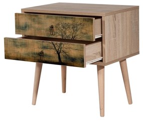 Éjjeliszekrény Bubose 2 (szonoma tölgy). 1094421