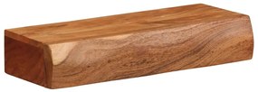 2 darab tömör akácfa fali polc 40x17x8 cm