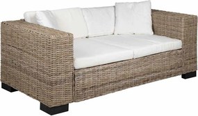 vidaXL 7 darabos kétszemélyes valódi rattan kanapé szett